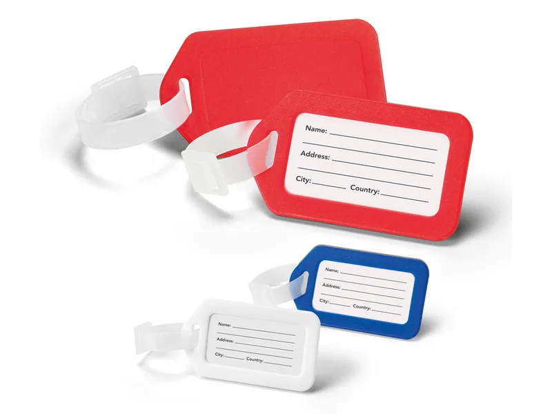Identificadores de maletas de viaje personalizados en varios colores - UnimarcaPY