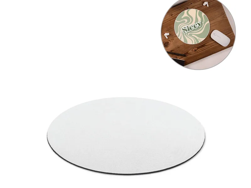 Mousepad redondo con base de goma personalizado - UnimarcaPY