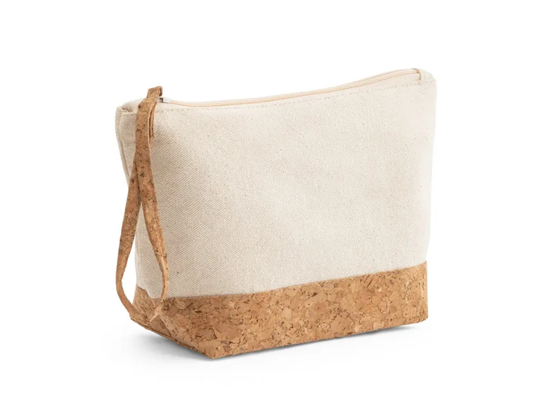 Neceser de algodón con base de corcho personalizado - UnimarcaPY