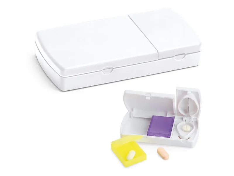 Pastillero con dos compartimentos desmontables personalizado - UnimarcaPY