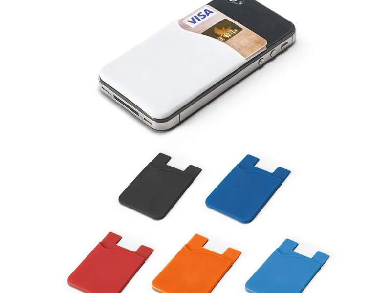 Porta tarjetas de silicona adhesivo para celular personalizado - UnimarcaPY